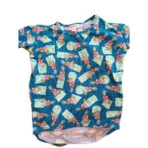 LuLaRoe Disney Collection Kids Size 4 Daisy Duck Print Short Sleeve Tee